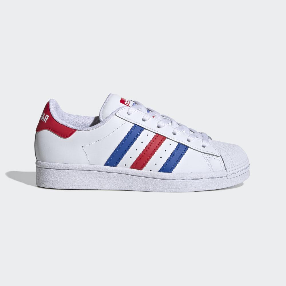 Originals Adidas Superstar Fete Romania - Albi/Albastri/Rosii FV3687